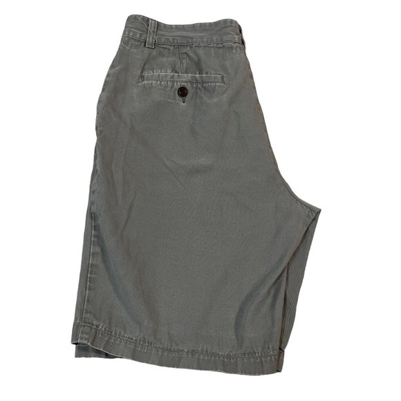 DOCKERS Shorts Men's Casual Fit Chinos Slash Pkts Button Closure Gray 33 - Picture 5 of 12